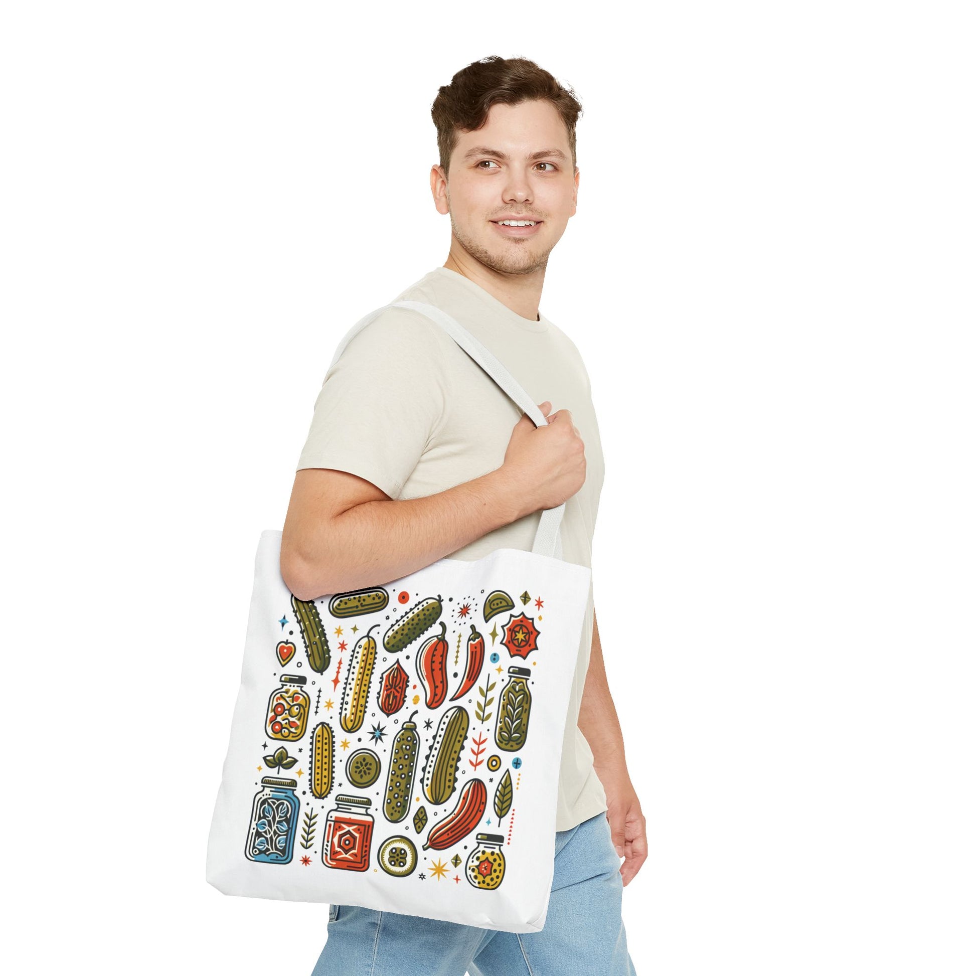 Grocery Tote Bags - Eco-Friendly Reusable Shopping Tote Set featuring durable 100% polyester, boxed corners for extra space, and reinforced handles. Available in multiple sizes for versatile everyday use.