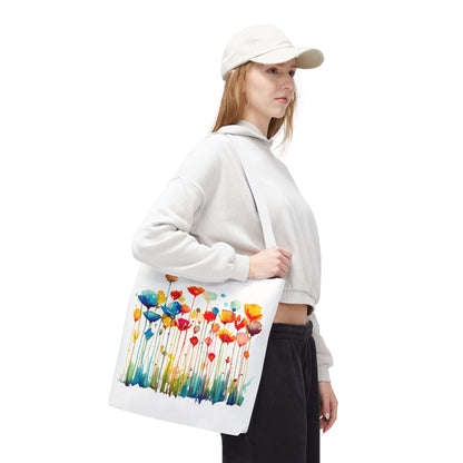 Watercolor Floral Tote Bag