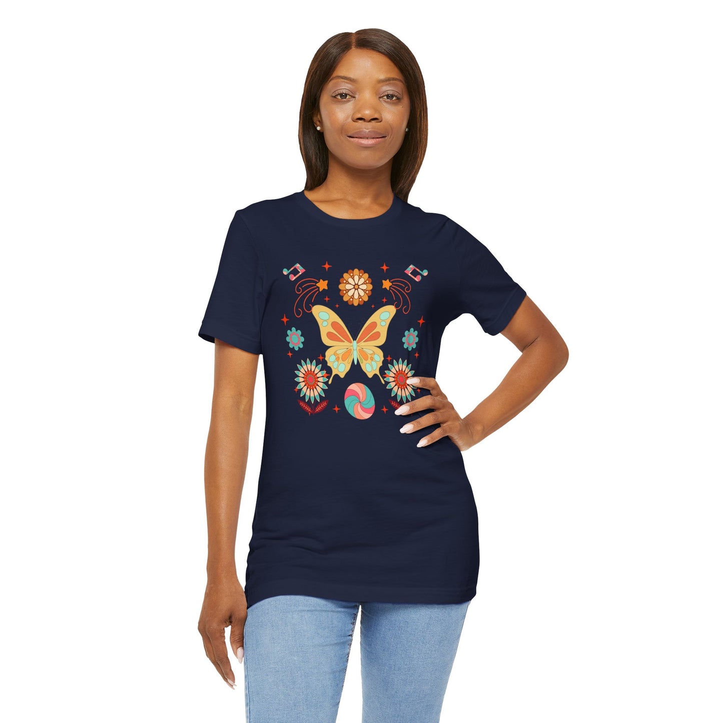 Butterfly and Flowers Tee