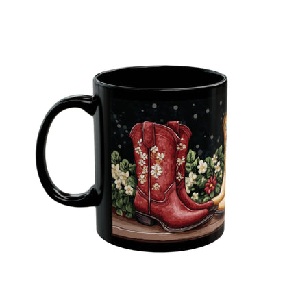 Tasse à motif de bottes de cow-boy (11 oz, 15 oz) 