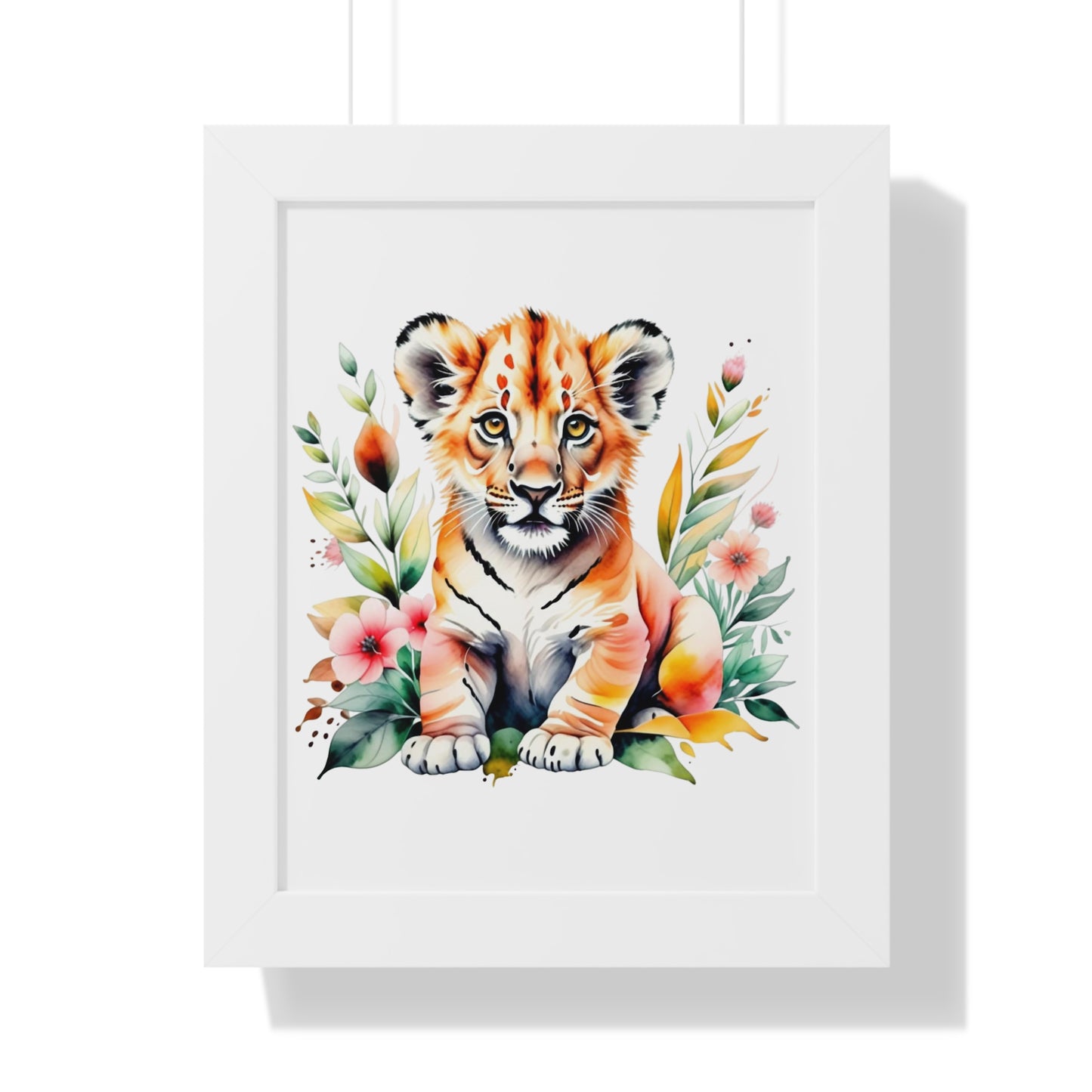 Whimsical Baby Tiger Wall Art