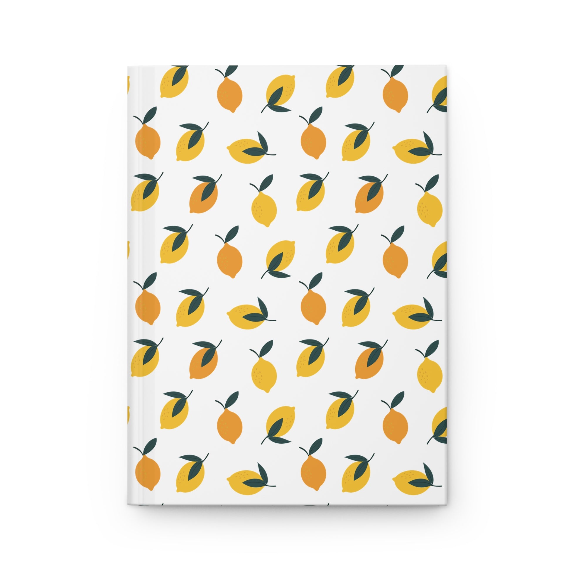 HARDCOVER JOURNAL, MATTE, RULED, 5X7, SEWN BIND, CLEAN-TEAR PAGES - CITRUS, featuring a lemon motif cover. Durable, smooth finish with lined pages for easy removal, perfect for joyful note-taking.