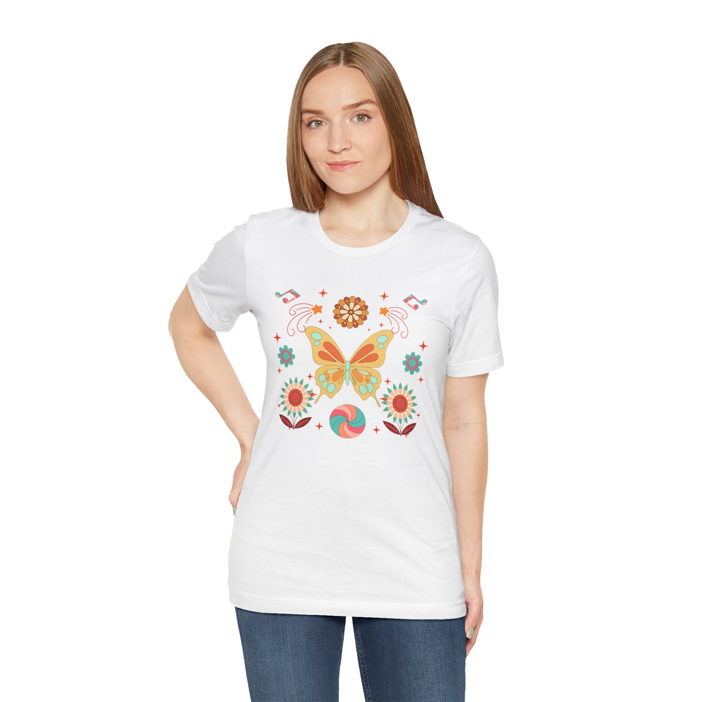 Butterfly and Flowers Tee