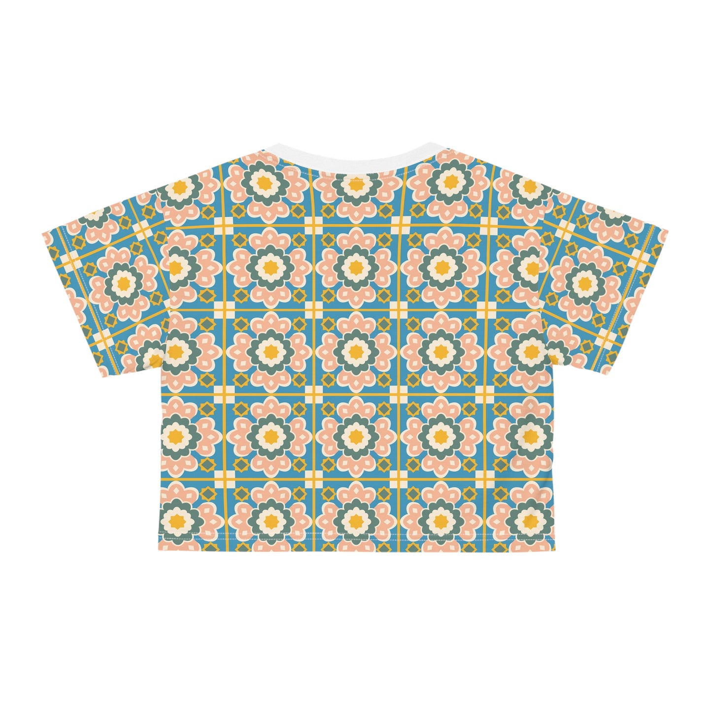 Floral Pattern  Stylish Summer Top for Casual Vibes Crop T-Shirt