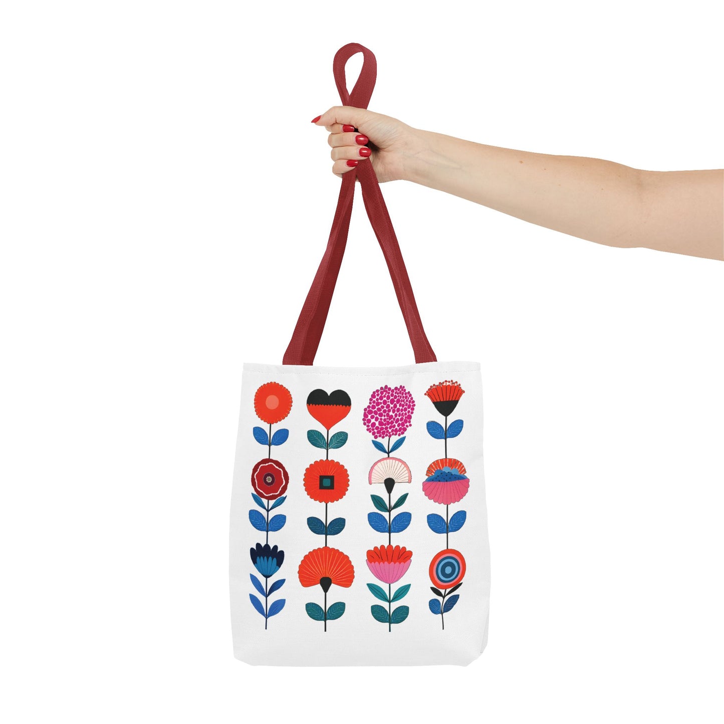 Floral Design Tote Bag