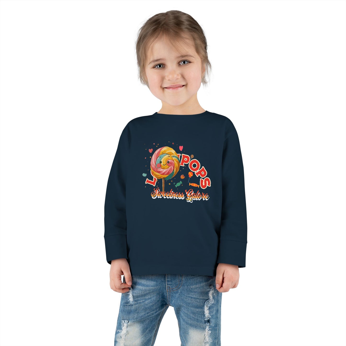 Lollipop Design Toddler Long Sleeve Tee