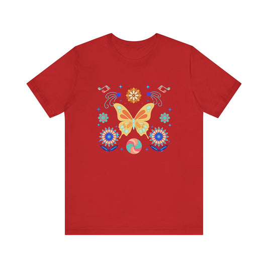 Butterfly and Flowers Tee