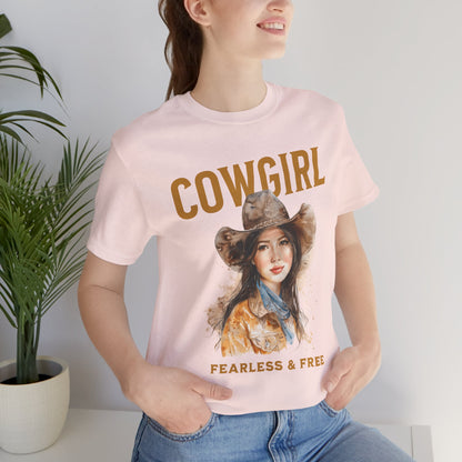 T-shirt Cowgirl - Sans peur et libre