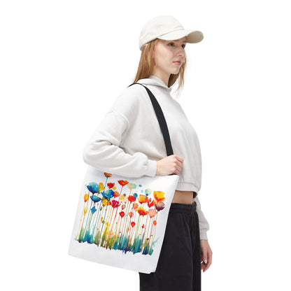 Watercolor Floral Tote Bag