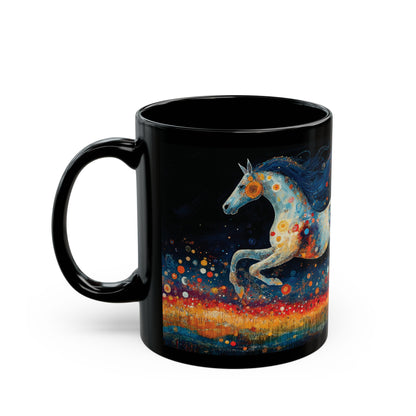 Tasse à motif de cheval blanc majestueux (11 oz, 15 oz)