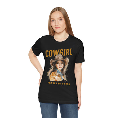 T-shirt Cowgirl - Sans peur et libre