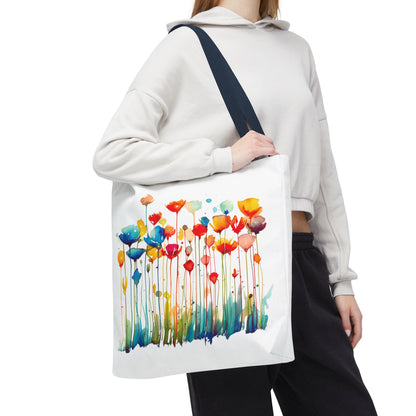 Watercolor Floral Tote Bag