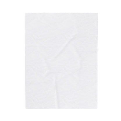 Plush Blanket - Blooming Forest Floor Design: A plush blanket showcasing budding trees and blooming flowers, crafted for nature lovers seeking comfort and style. Perfect for cozy relaxation and thoughtful gifting.