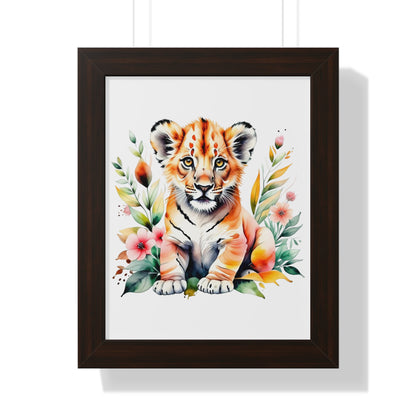 Whimsical Baby Tiger Wall Art
