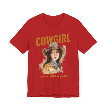 T-shirt Cowgirl - Sans peur et libre