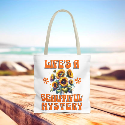 Life's A Beautiful Mystery Tote Bag