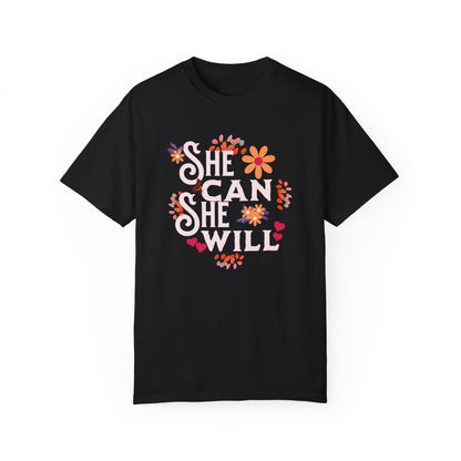 She Can She Will International T-Shirt