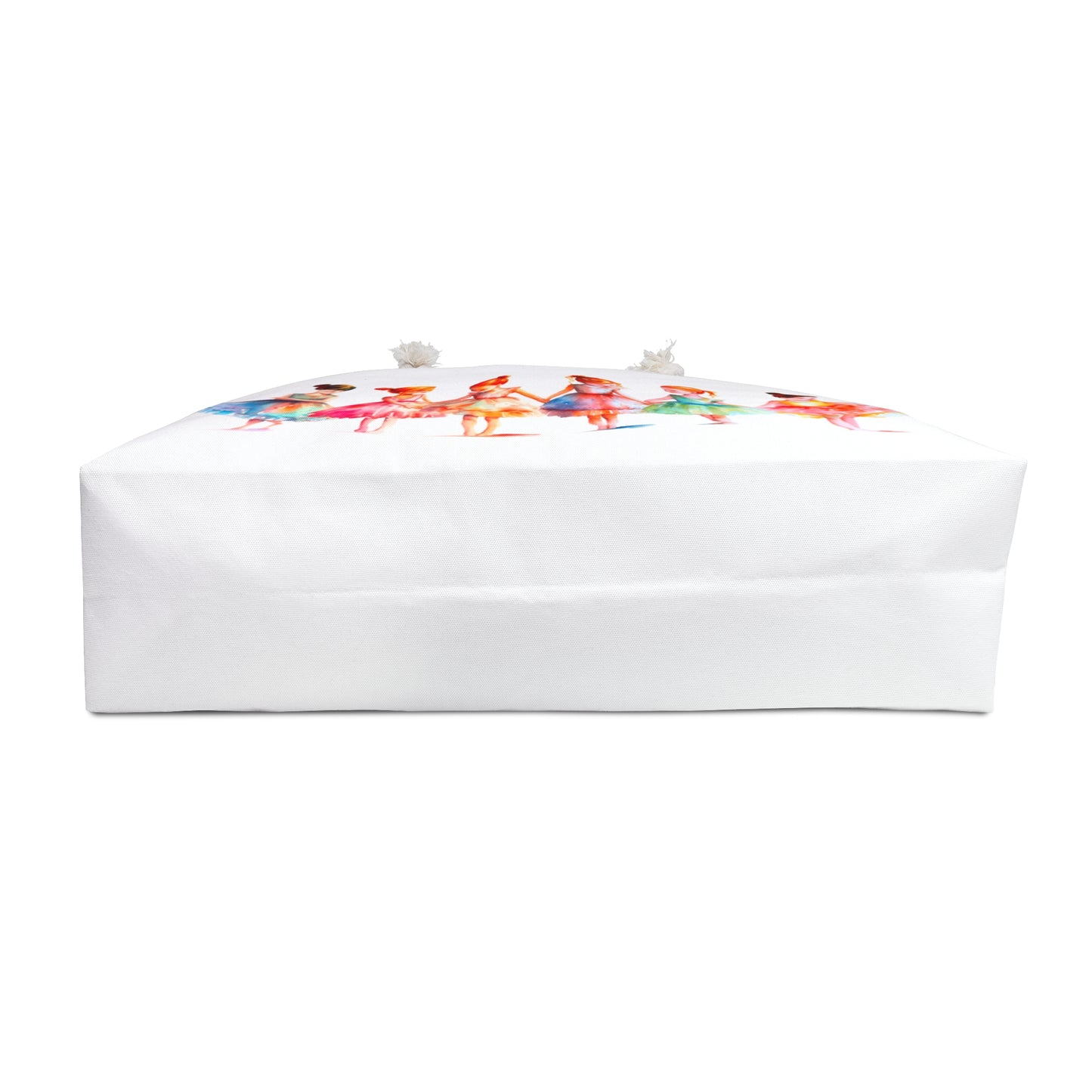 Weekender Bag - Ballet Kids Travel Tote: A spacious, durable bag with playful ballet-themed design, ideal for parents and dance lovers. Features include polyester fabric, rope handles, and cream interior.