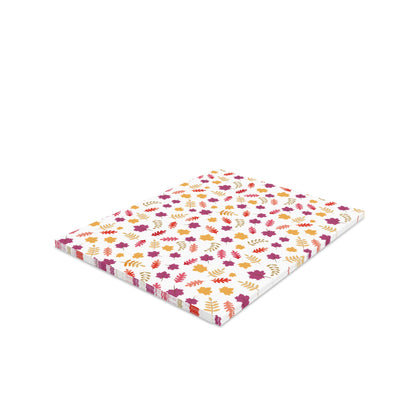 Autumn Greeting Cards — Pack of 8/16/24, featuring vibrant autumn-leaf motifs in orange, red, yellow, and purple. Perfect for sending gratitude or messages, each card includes a matching white envelope.