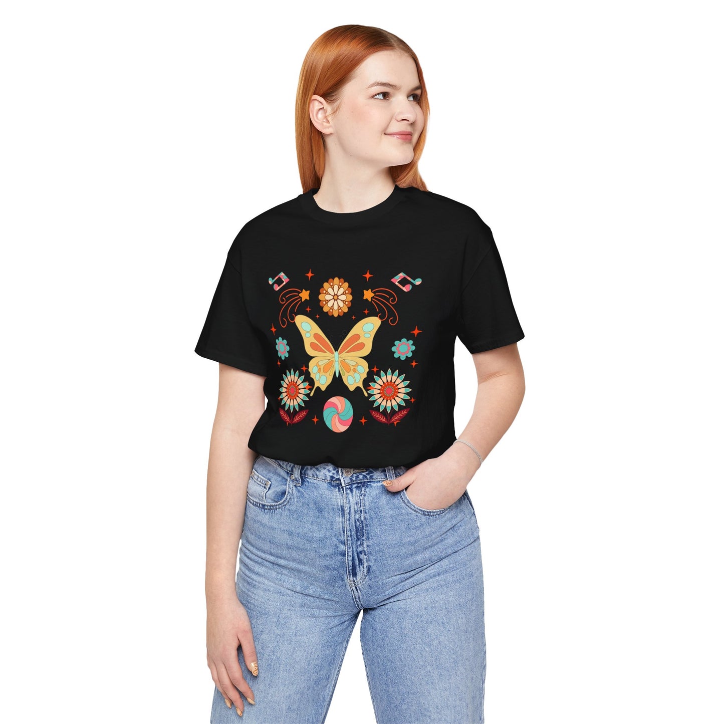 Butterfly and Flowers Tee