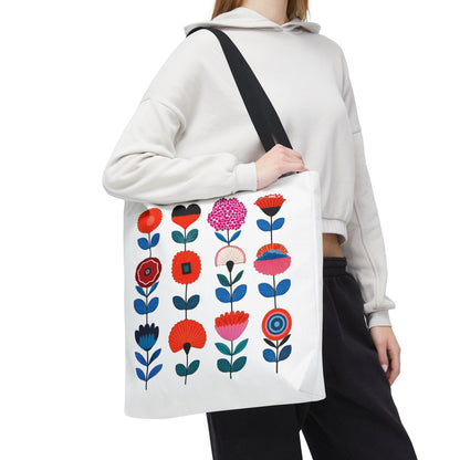 Floral Design Tote Bag