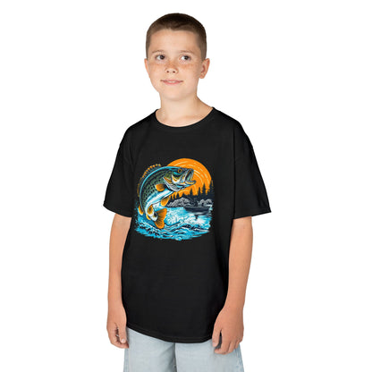 Leaping Bass Fishing Adventure Youth T-Shirt