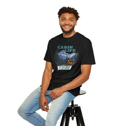 Cabin Life Off The Grid Design Unisex T-shirt -