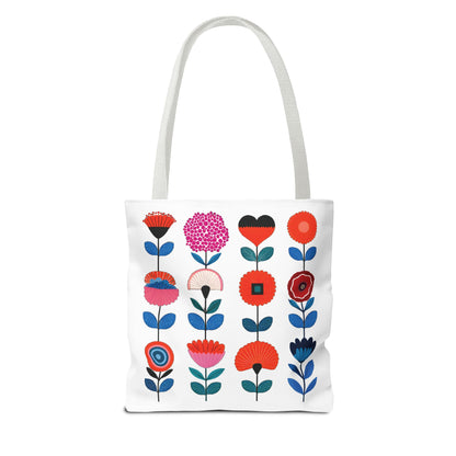 Floral Design Tote Bag