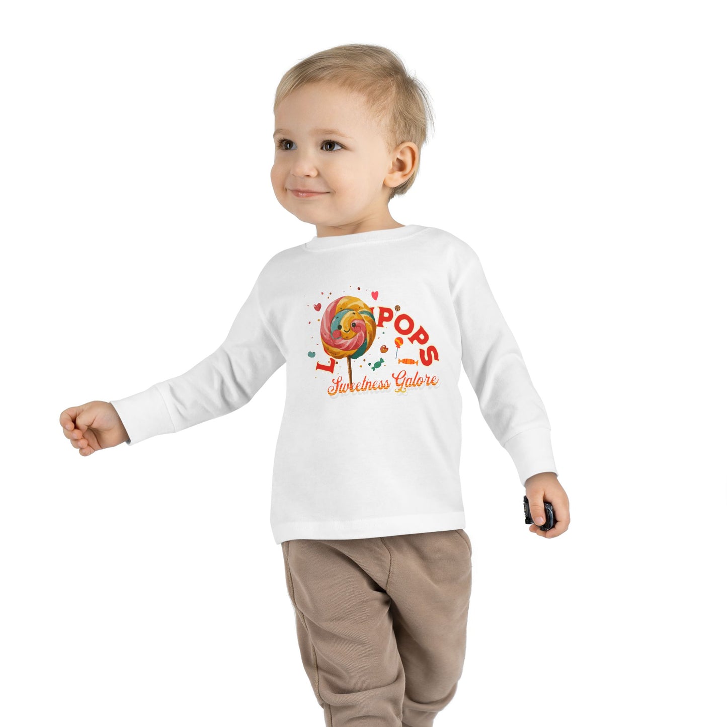 Lollipop Design Toddler Long Sleeve Tee