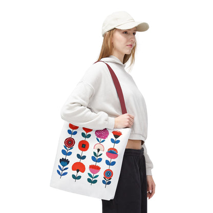 Floral Design Tote Bag