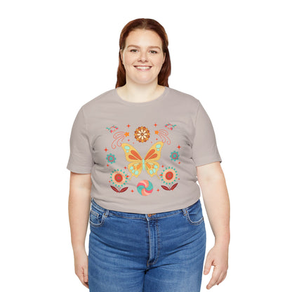 Butterfly and Flowers Tee