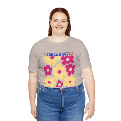 Peace and Love Blooms Within Yoga Tee -