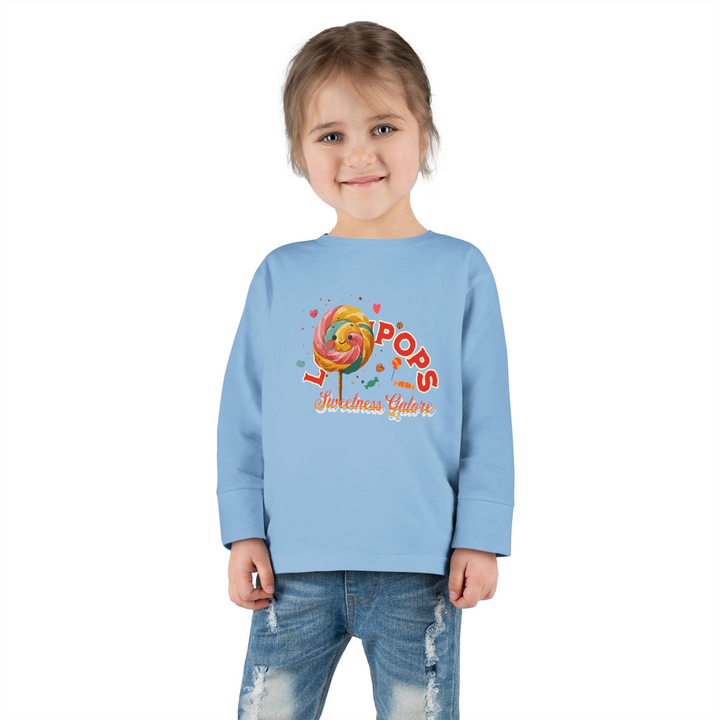 Lollipop Design Toddler Long Sleeve Tee