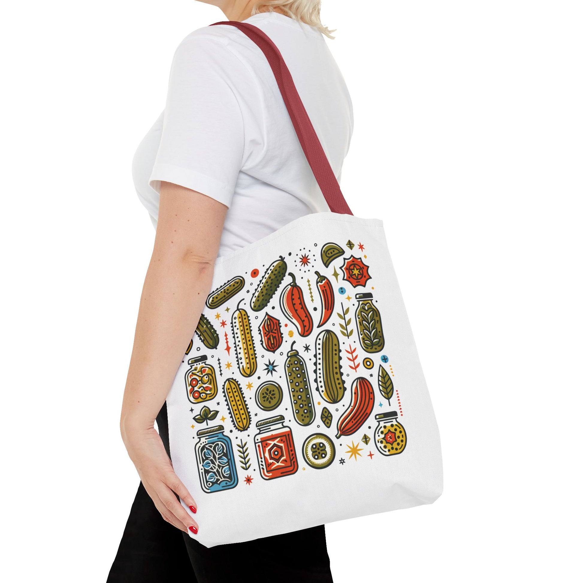 Grocery Tote Bags - Eco-Friendly Reusable Shopping Tote Set featuring durable 100% polyester with reinforced handles. Available in three sizes with boxed corners for extra space, perfect for everyday use.