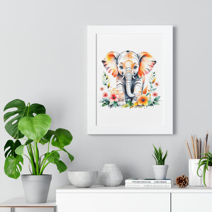 Whimsical Baby Elephant Wall Art Decor