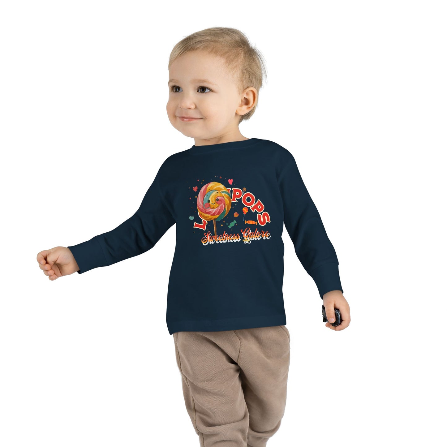 Lollipop Design Toddler Long Sleeve Tee