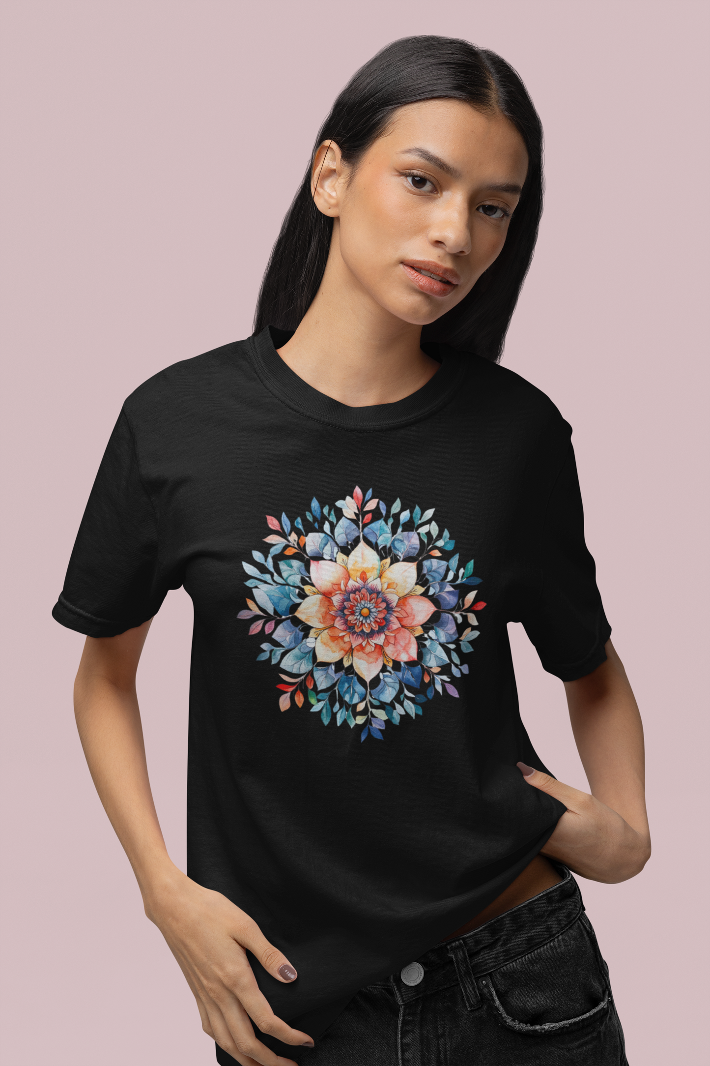 T-shirt Mandala Bohème Floral