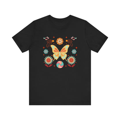 Butterfly and Flowers Tee