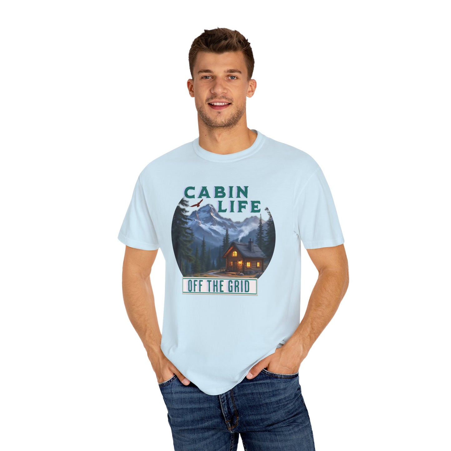 Cabin Life Off The Grid Design Unisex T-shirt -