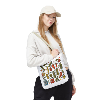 Grocery Tote Bags - Eco-Friendly Reusable Shopping Tote Set: Durable 100% polyester bags with reinforced handles, boxed corners, five handle color options, and three sizes, perfect for everyday use.