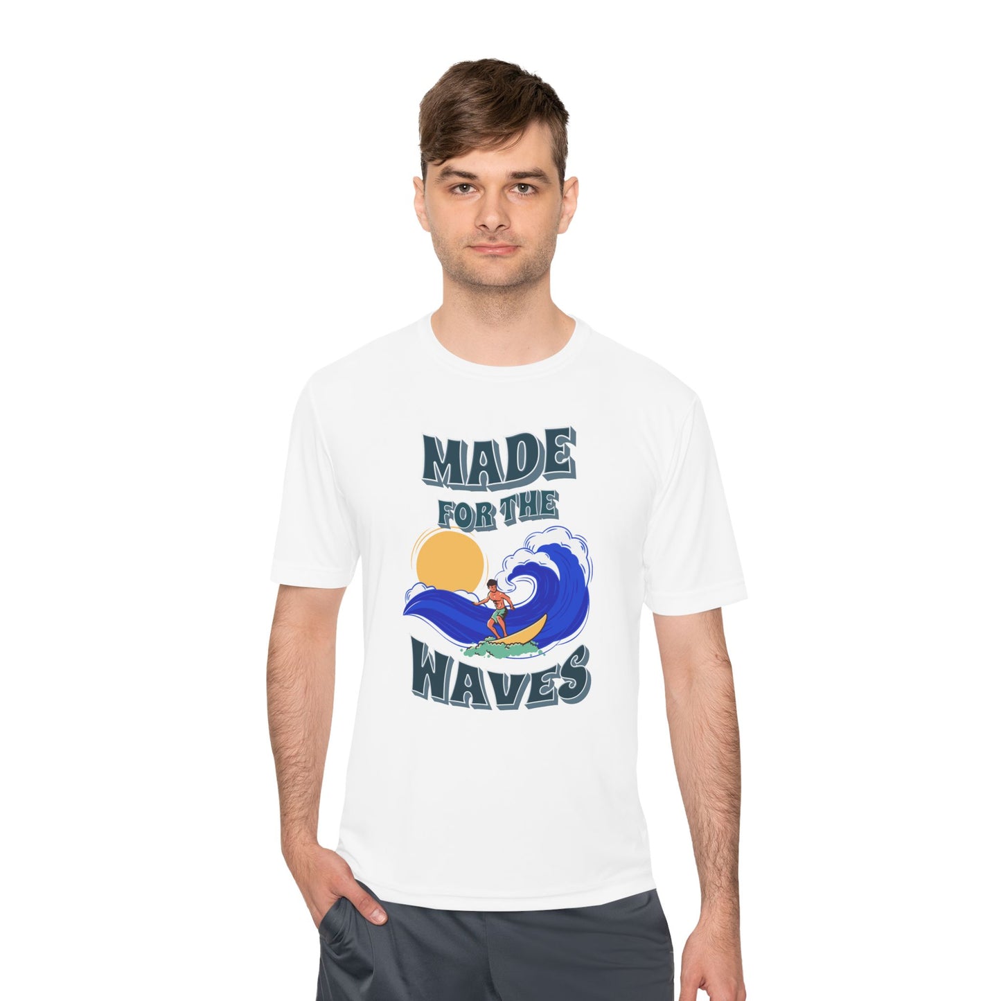 Chic Made for the Waves Unisex Moisture Wicking Tee, perfect for beach days and outdoor activities.