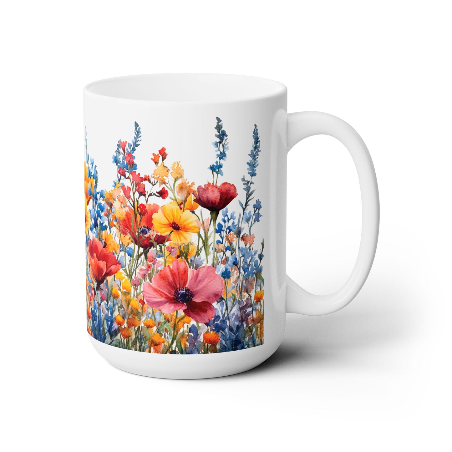 Tasse à fleurs sauvages (15 oz)