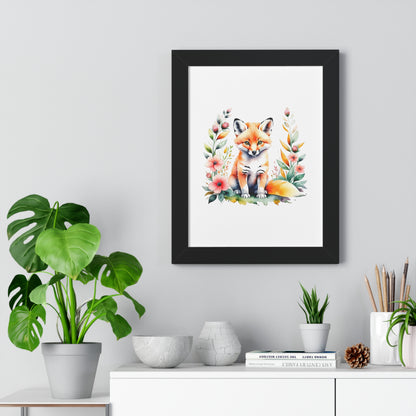 Baby Fox Watercolor Illustration