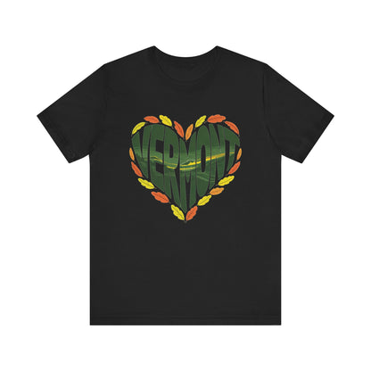 Vermont Love Bella+Canvas Unisex T-Shirt showcases a relaxed fit and outdoorsy design, ideal for nature enthusiasts. Crafted from 100% Airlume cotton, it offers style and comfort for casual or semi-formal wear.