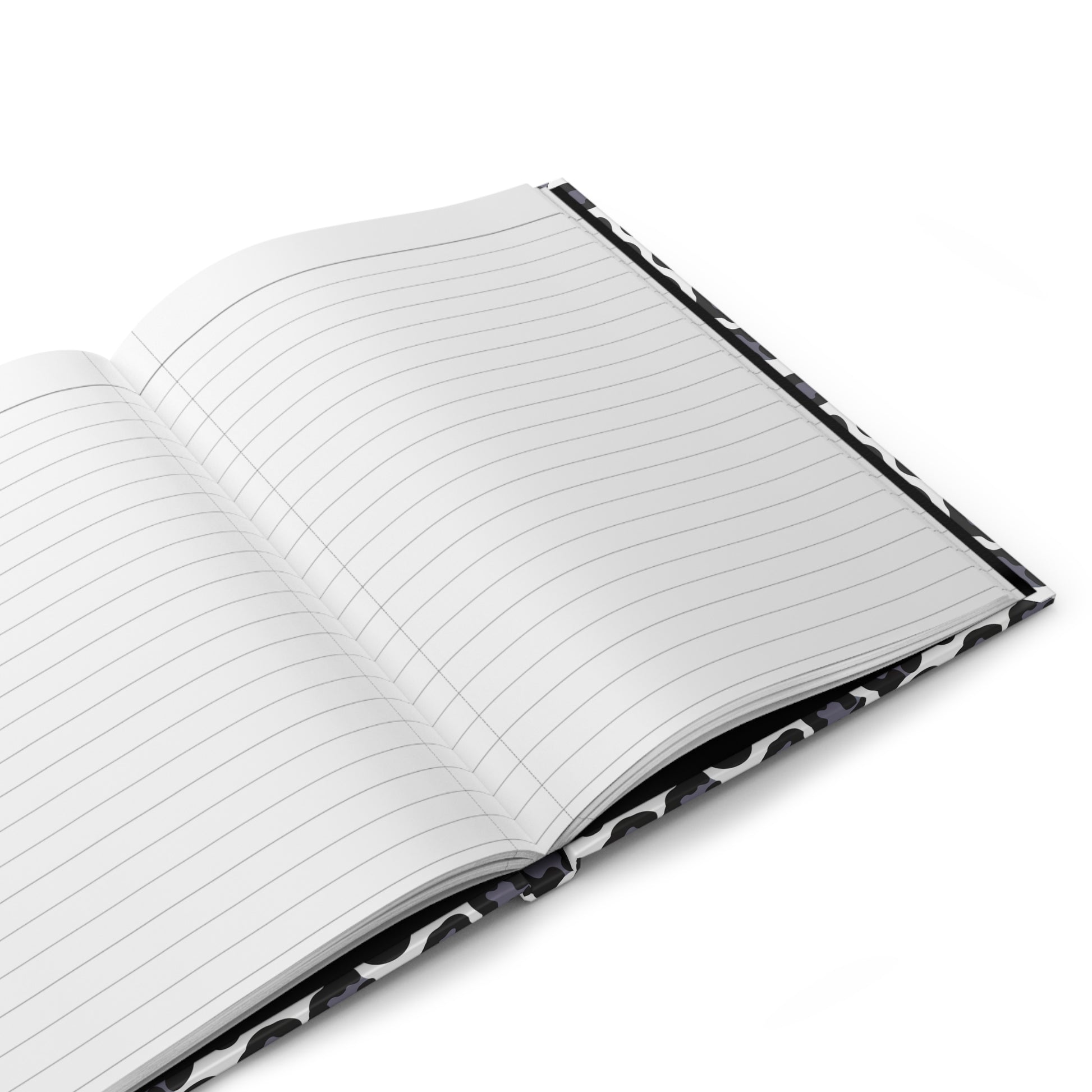 HARDCOVER JOURNAL, MATTE, RULED, 5X7, SEWN BIND, CLEAN-TEAR PAGES – LEOPARD, NEUTRAL COLOR features a sleek, matte camouflage cover and ruled pages with a durable, flexible spine for easy writing.