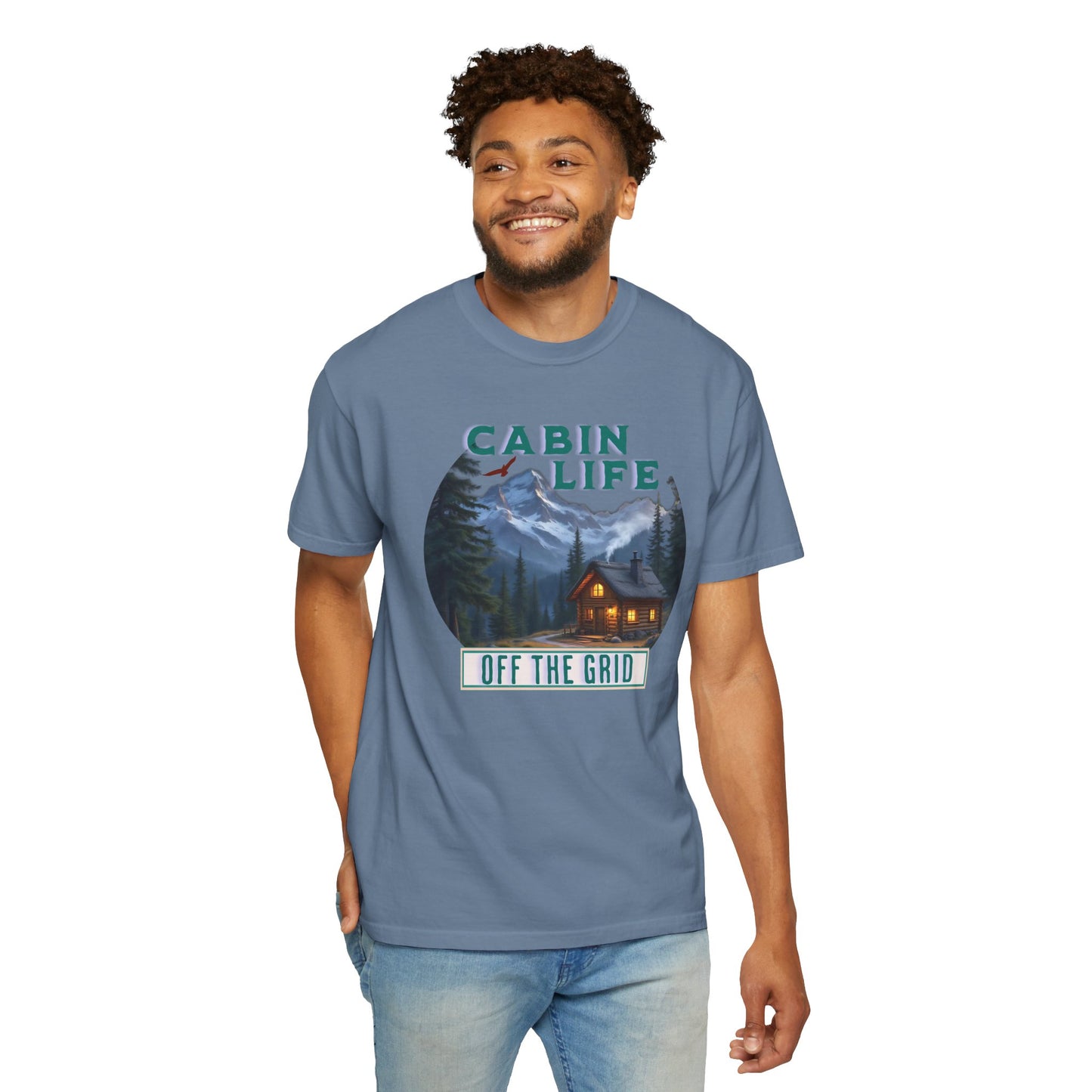 Cabin Life Off The Grid Design Unisex T-shirt -