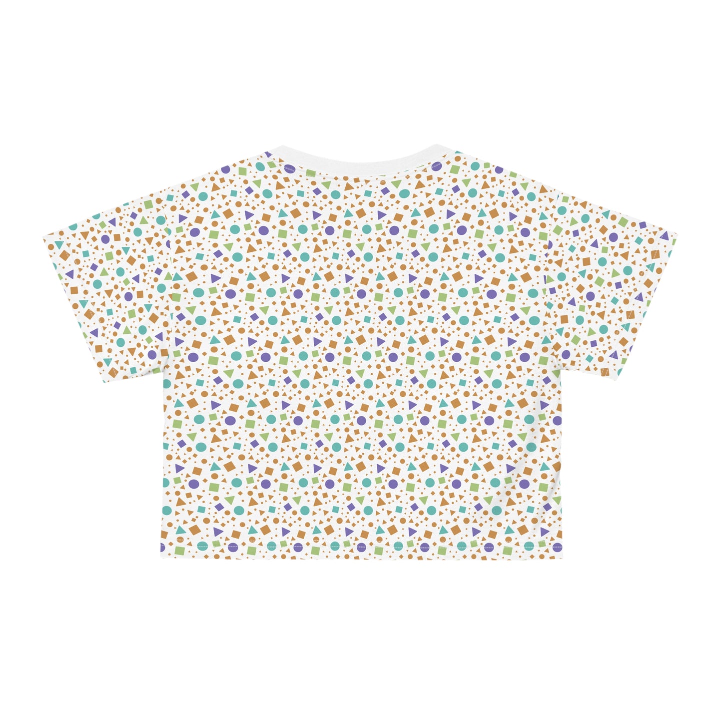 Colorful Abstract Pattern Crop Fun T-Shirt