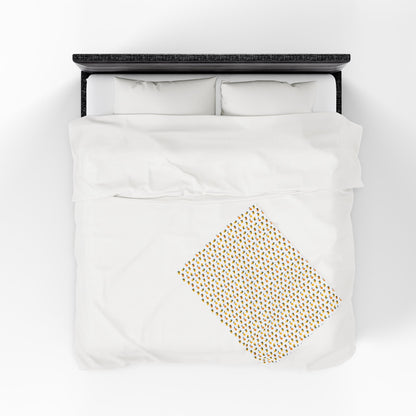 Velveteen Plush Blanket - Lemon Pattern: A cheerful blanket featuring a vibrant lemon design, perfect for adding a summery touch to your space. Ideal for cozy evenings or gifting. Available in multiple sizes.