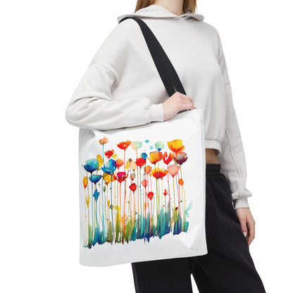 Watercolor Floral Tote Bag