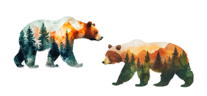 Bear in the Woods Mountain Mug (11 oz, 15 oz) showcases a detailed bear design, perfect for nature lovers. This glossy, ceramic mug adds a rustic touch to any coffee routine, ideal for outdoor enthusiasts.